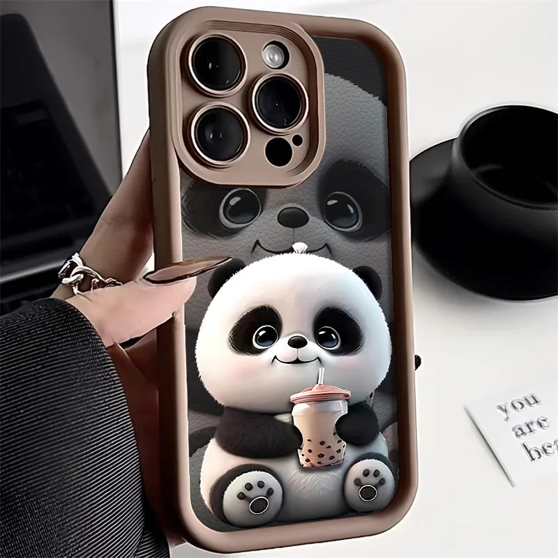 Cartoon Cute Bear Phone Cases For iPhone 11 Cases iPhone 14 16 15 Pro Max 12 13 Pro XS XR X 7 8 Plus SE 2022 SE2020 Back Cover