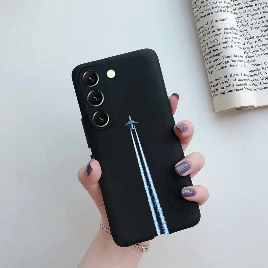 For Samsung S23 Case Cute Soft Silicone TPU Back Cover For Samsung S23 Plus + Phone Case on Samsung Galaxy S23 Ultra Coque Funda