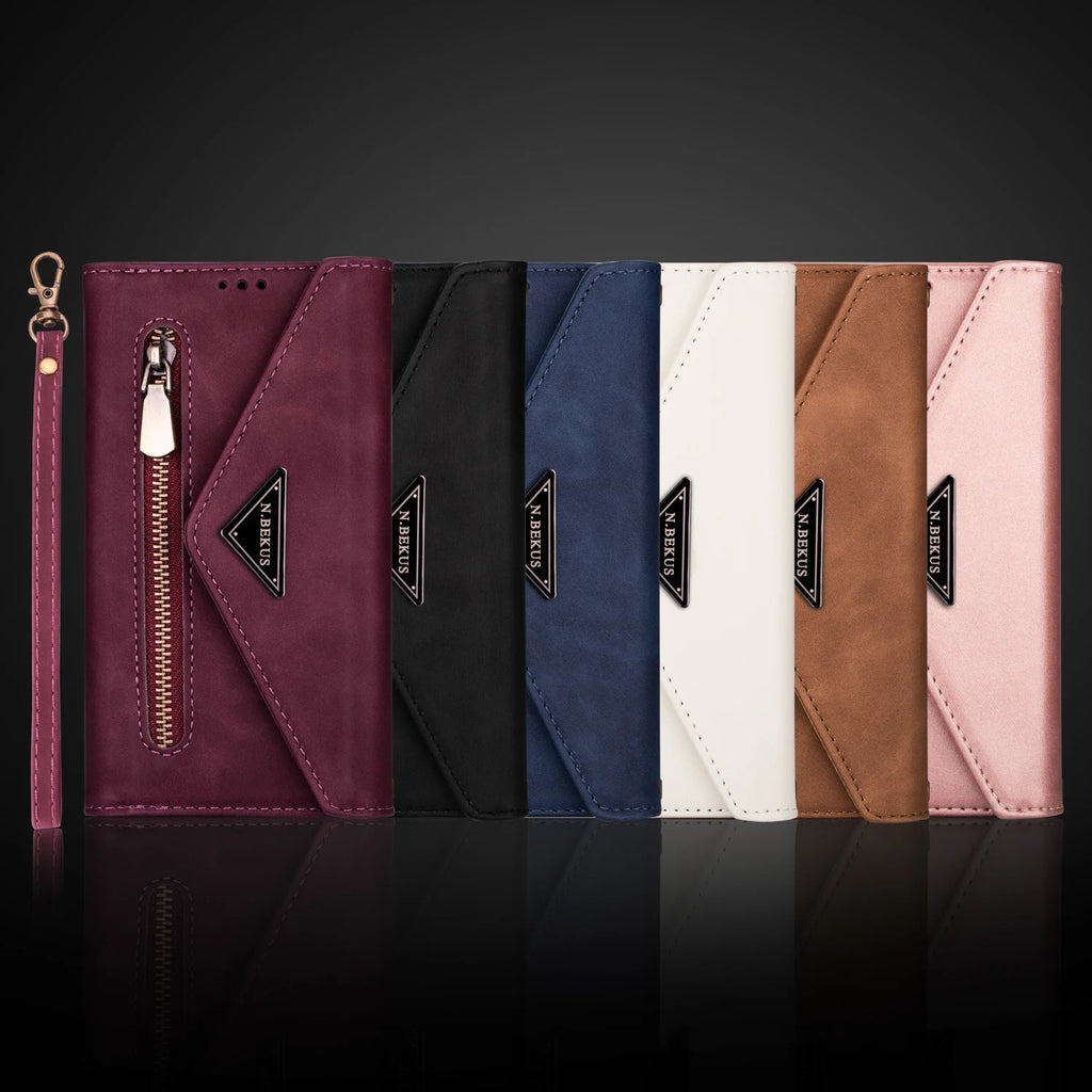 Cases for iPhone 16 15 14 13 12 11 8 7 Pro Max Plus X XR XS SE 2020 2022 2024 Case Cover coque Flip Wallet Phone Covers Sunjolly