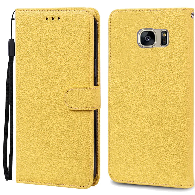 S7Edge Case For Samsung Galaxy S7 Case Leather Wallet On For Samsung S7 Edge Case Soft Flip Cover For Samsung S7 S 7 Edge Fundas