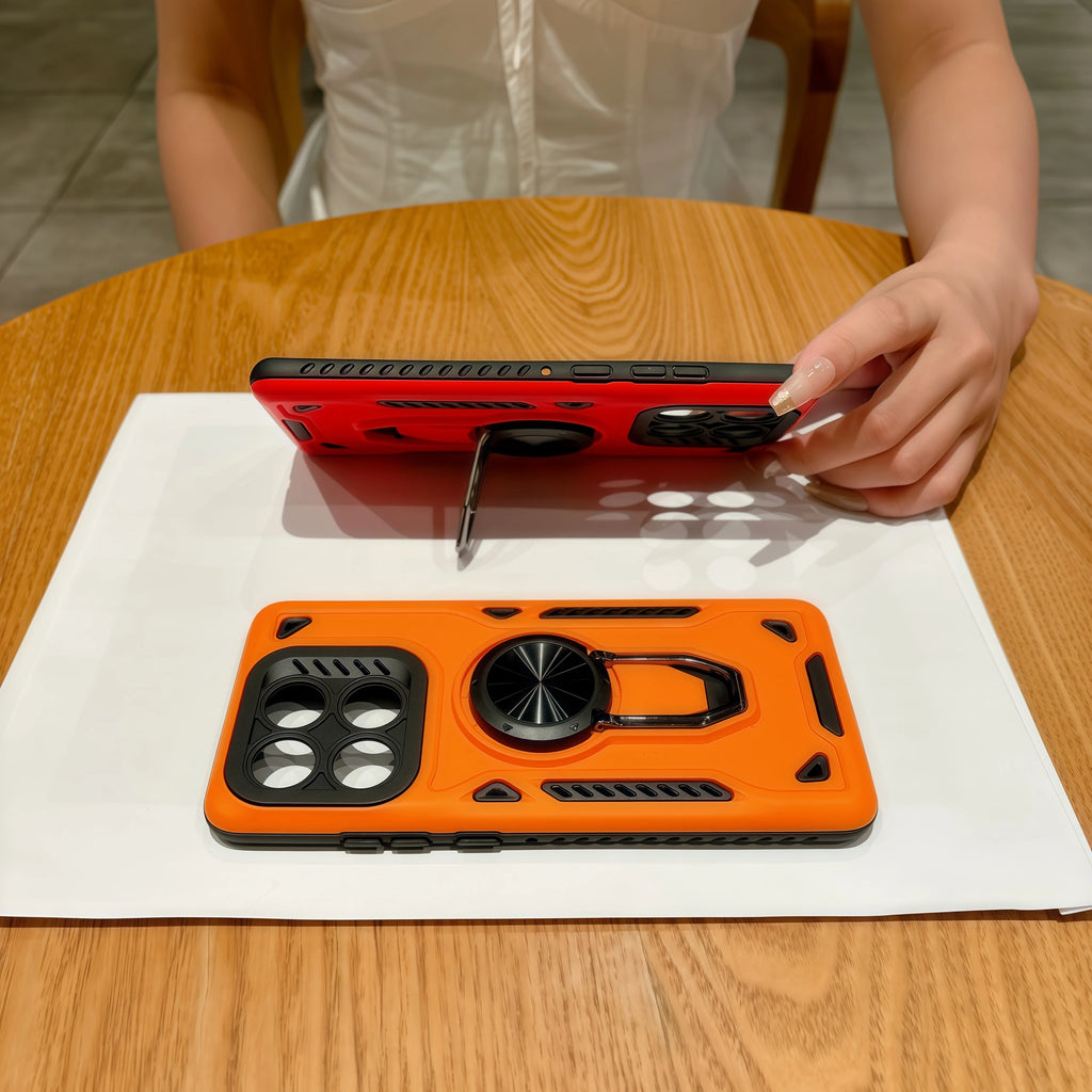 For Motorola Moto G56 G86 G67 G06 Edge 60 Edge 70 Pro Power Military Shockproof Phone Case Metal rotary Bracket Armor Back Cover