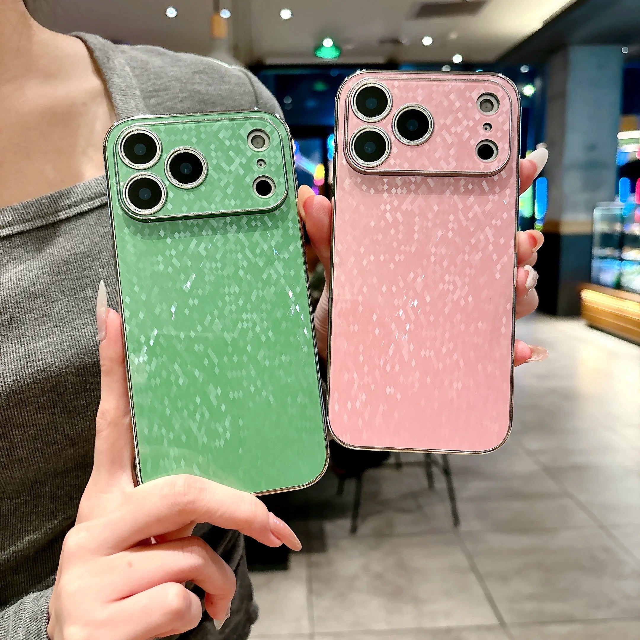 Chic Bling Glitter Plating Phone Case For iPhone 17 Air 16 15 14 12 11 Pro Max Plus Nightclub Party Focus Shiny Soft Hard Cover