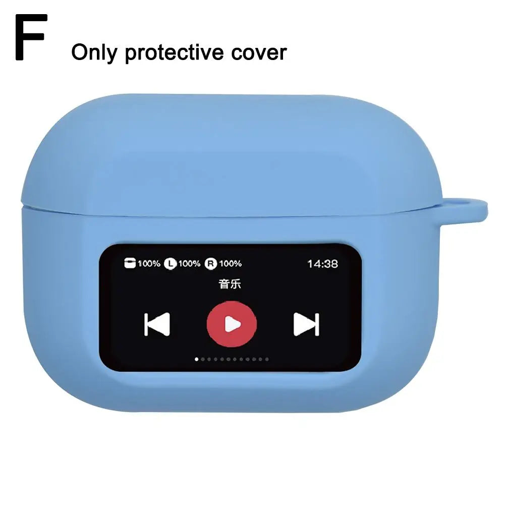 For AirPods A9pro Music Player Pattern Wireless Bluetooth Earphones Silicone Protective Case Thin Edition