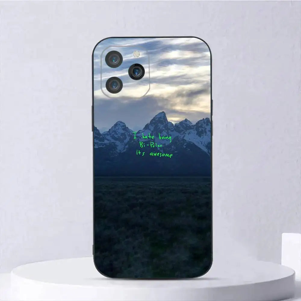 1pc Kanye West Ye Rapper Phone Case Silicone Soft For IPhone 17 Air 16 15 14 13 12 11 Plus Pro Max Plus