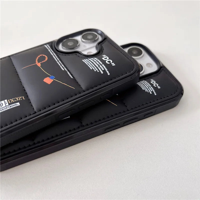 New Sports shoes down jacket phone Cases for iphone 11 12 13 14 15 16 17 Pro Max Plus Air Luxury Sneakers Buffer Cover Case