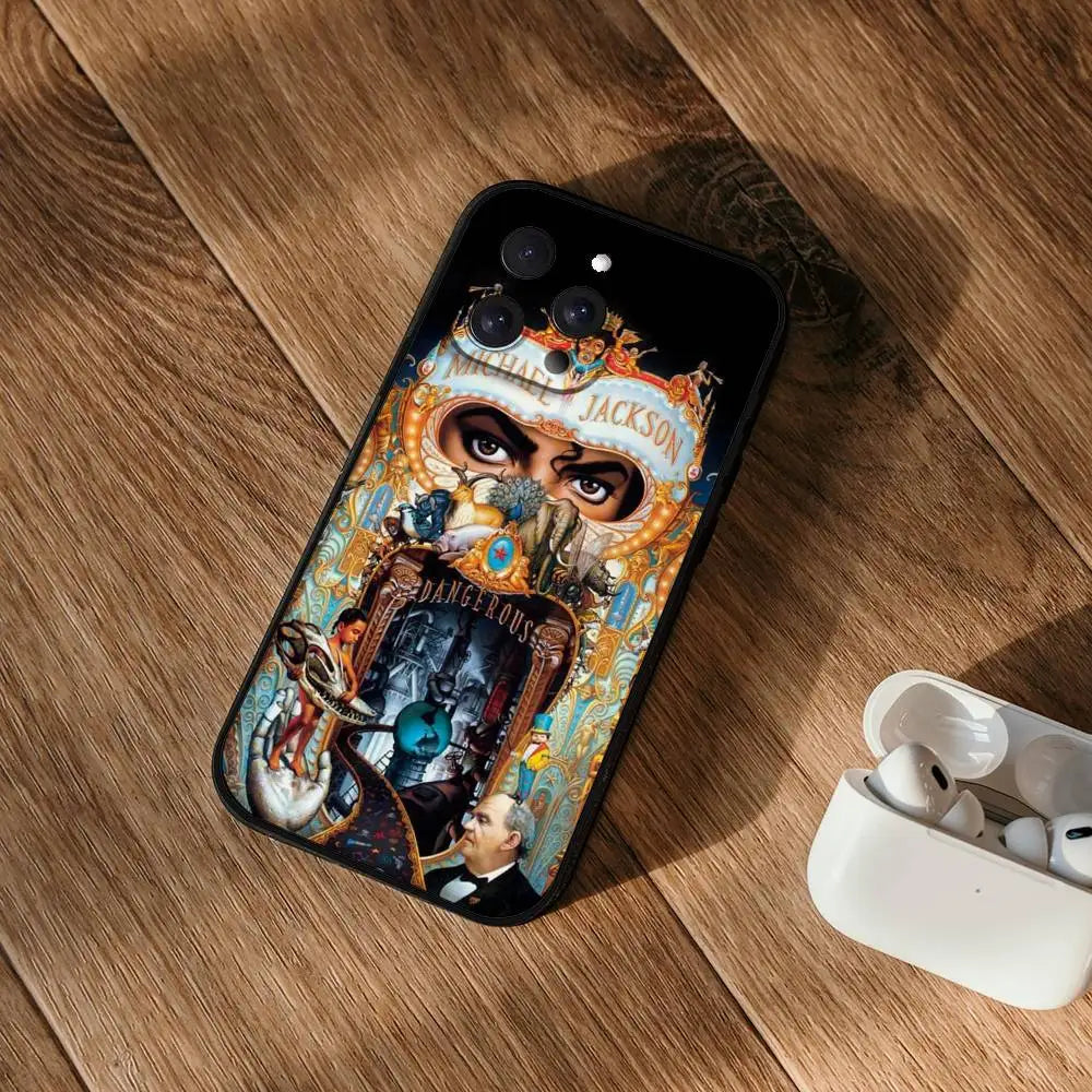 American Singer M-Michael Jackson Phone Case For IPhone 17 16 15 14 13 12 11 PRO MAX PLUS Mini TPU Soft To Skin-friendly Case