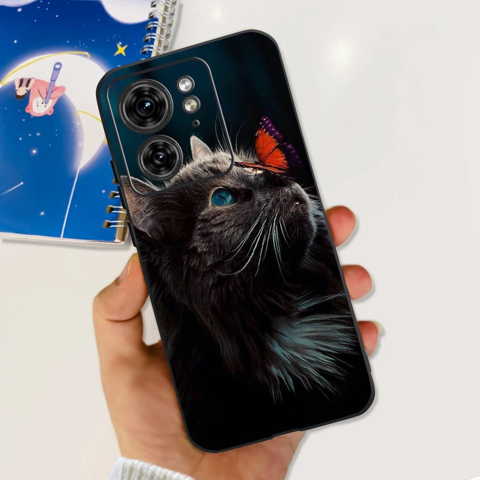 For Motorola Edge 40 Case XT2303-2 Colorful Flower Painted Back Cover 6.55'' Soft Fundas For Motorola Edge 40 Edge40 Phone Cases