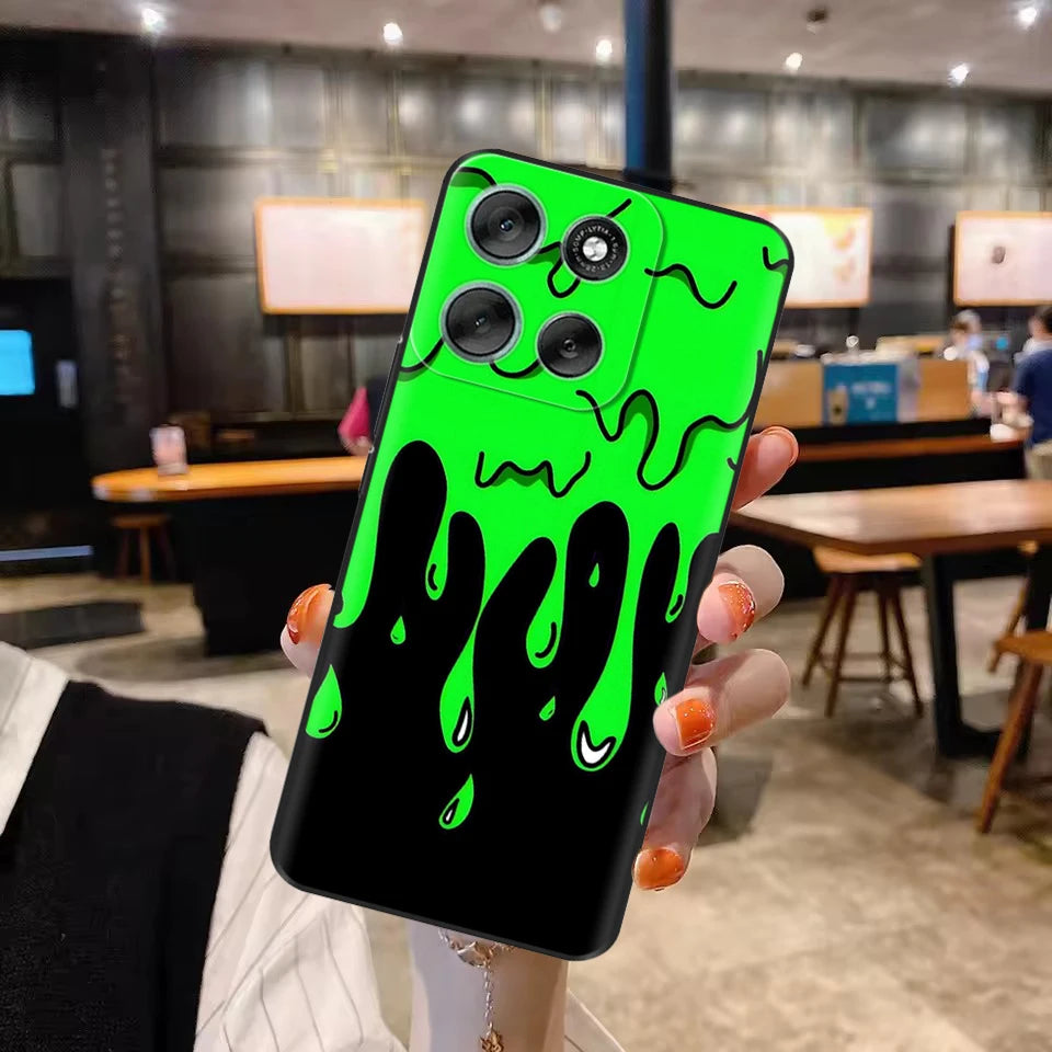 Phone Case For Motorola Moto G86 Case Soft Black Silicone Shockproof Back Cover For Moto G86 XT2527-2 G 86 Cases Covers Fundas