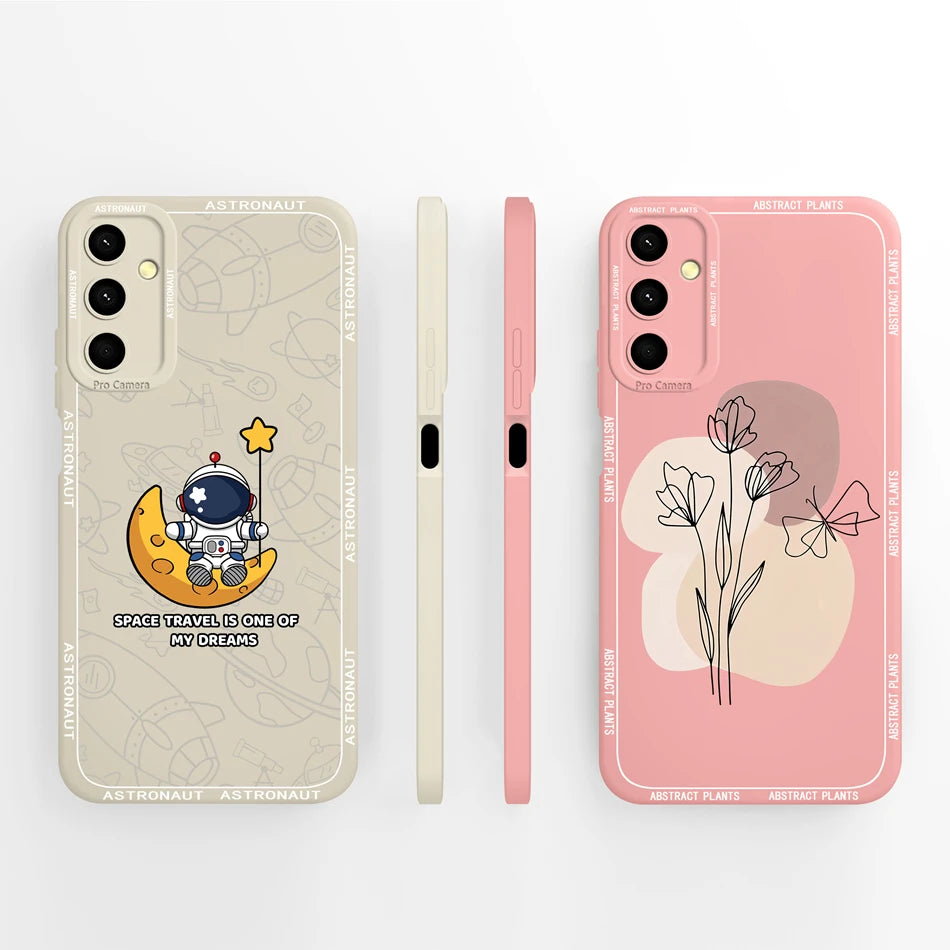 For Samsung Galaxy A24 Phone Case Cute Panda High Quality Liquid Silicone Anti Drop Soft Back Cover For Samsung A 24 Phone Shell