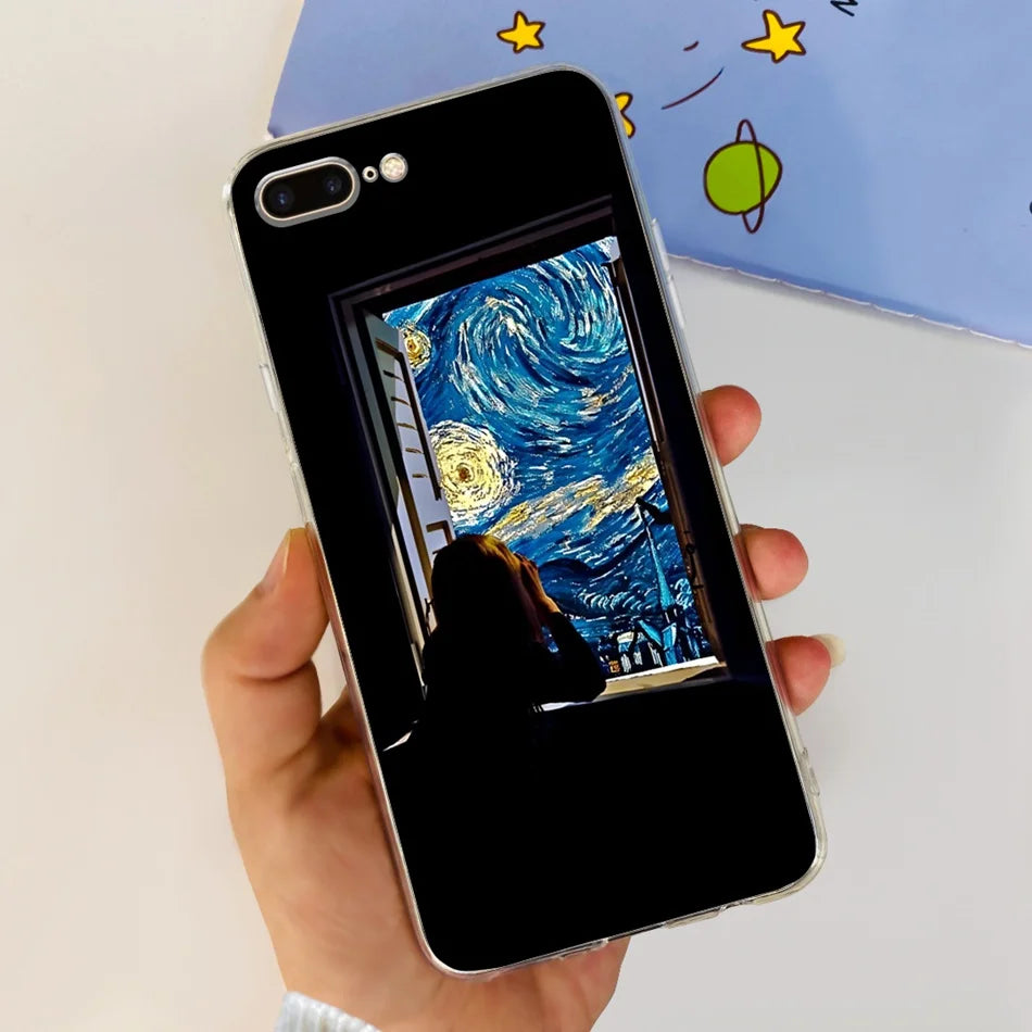 For iPhone 7 8 Plus Phone Case iPhone7 iPhone8 7Plus 8Plus SE 2020 2022 Fashion Cool Pattern Soft Silicone TPU Cases