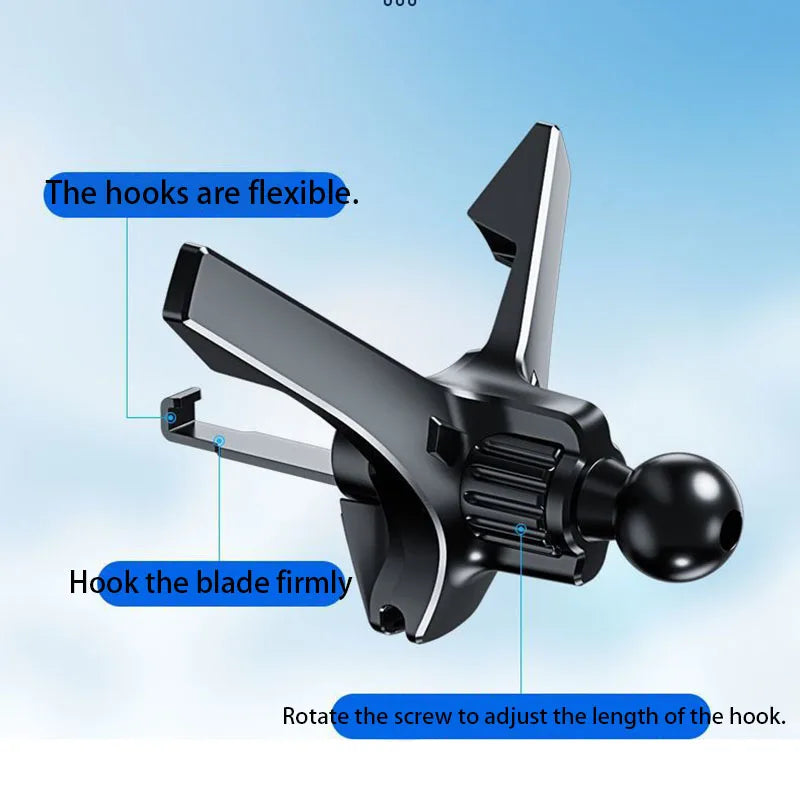 Car Phone Holder, High Quality, Supports One-Handed Use, Hook Car Phone Holder