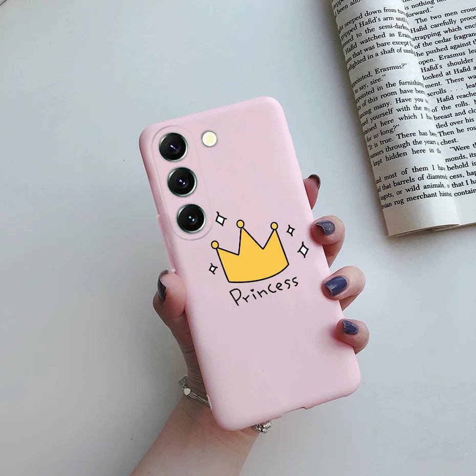 For Samsung S23 Case Cute Soft Silicone TPU Back Cover For Samsung S23 Plus + Phone Case on Samsung Galaxy S23 Ultra Coque Funda