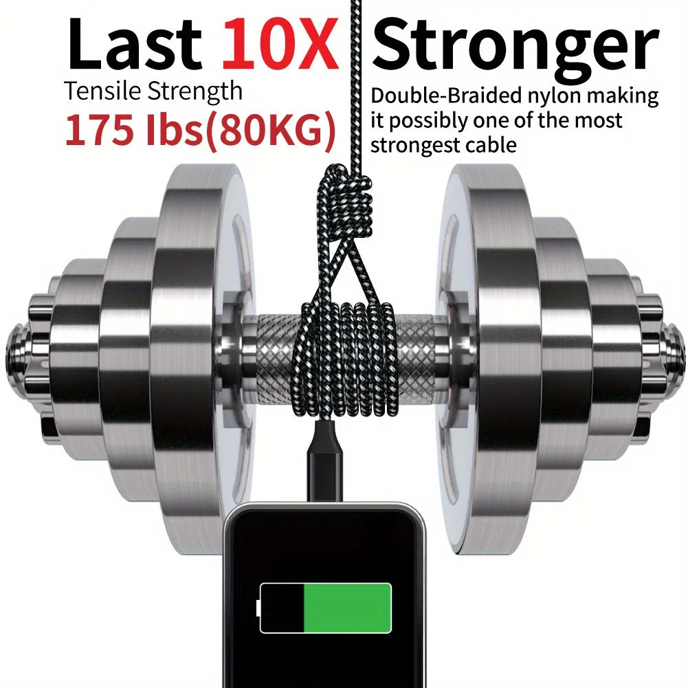 LAIHONEN USB Type C Cable Fast Charging USB C Charger Cord For For iPhone 15 16  Huawei P40 P30 Realme Oppo Oneplus 1m 2m 3m