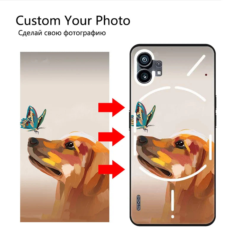 Customized Photo DIY Cases For Nothing Phone 2 Silicone Cover DIY Picture Name Design For Nothing Phone 1 Case One Two A063 A065