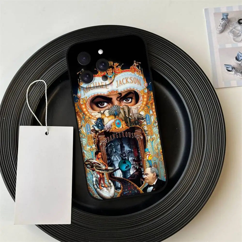 American Singer M-Michael Jackson Phone Case For IPhone 17 16 15 14 13 12 11 PRO MAX PLUS Mini TPU Soft To Skin-friendly Case