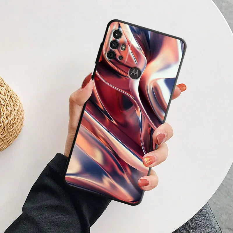 Love Rose Gold Style Phone Case for Motorola Moto G31 G32 G200 G52 G72 G30 G51 G71 5G G22 G50 G82 G8 Power Lite G60 Cover