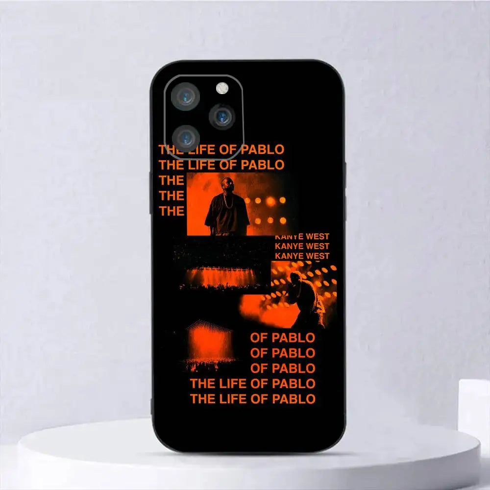 1pc Kanye West Ye Rapper Phone Case Silicone Soft For IPhone 17 Air 16 15 14 13 12 11 Plus Pro Max Plus