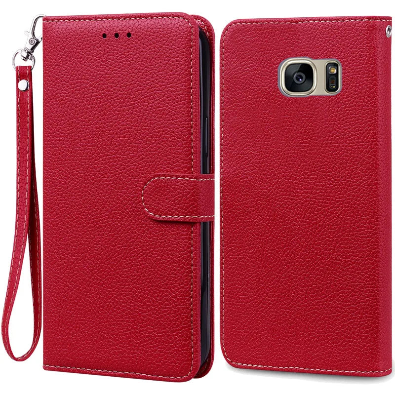 S7Edge Case For Samsung Galaxy S7 Case Leather Wallet On For Samsung S7 Edge Case Soft Flip Cover For Samsung S7 S 7 Edge Fundas