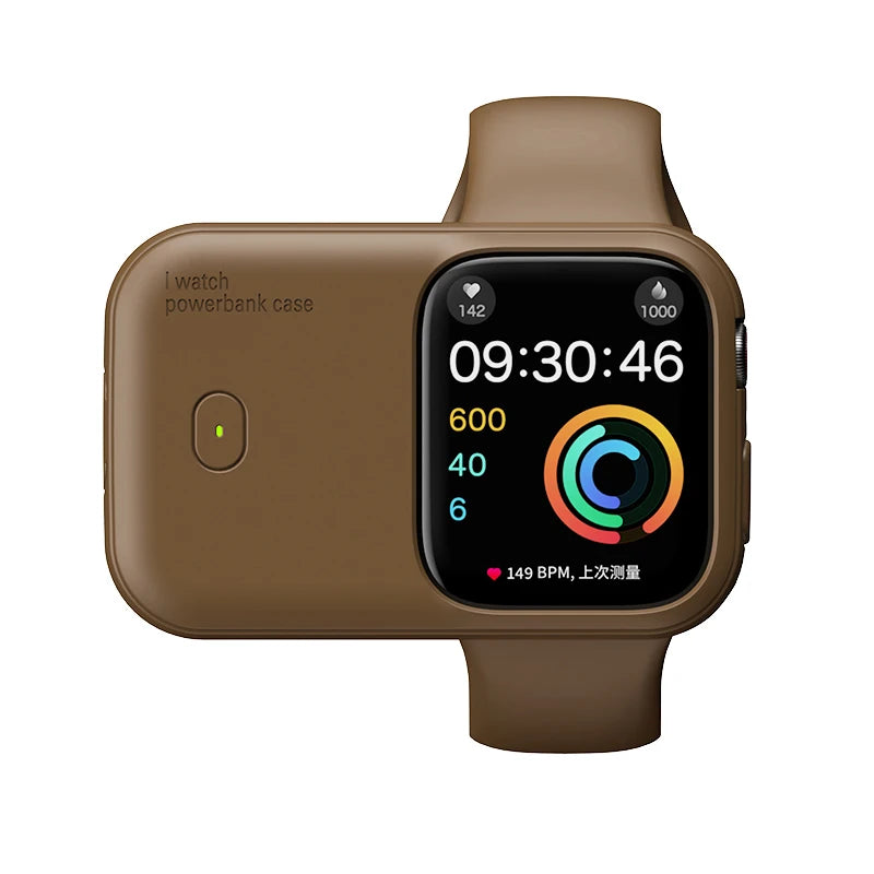 iWatch Power Bank Case For Apple Watch Charger 1200mAh Wireless Powerbank For Apple Watch 46 45 49mm Portable Magnetic Charging