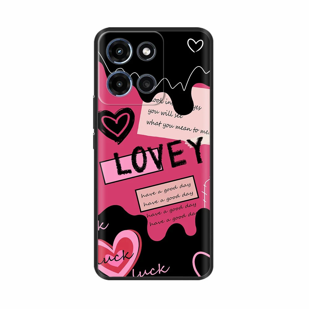 For Motorola Moto G (2025) Case Cute Cartoon Phone Case Soft Liquid Silicone Back Cover For Moto G 2025 5G Silicon Cases Coque