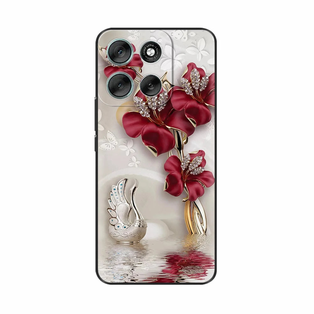 Phone Case For Motorola Moto G86 Case Soft Black Silicone Shockproof Back Cover For Moto G86 XT2527-2 G 86 Cases Covers Fundas