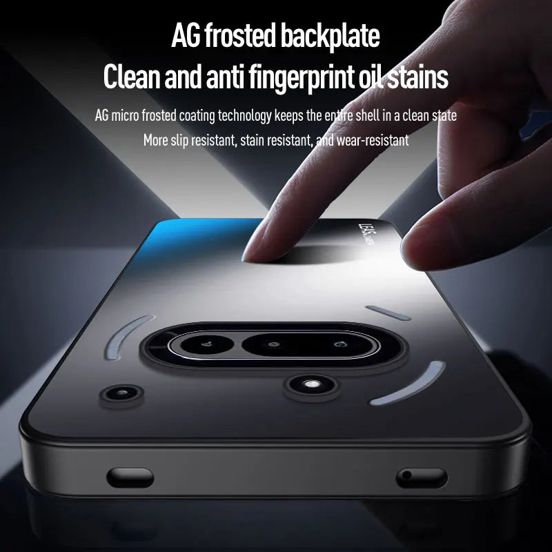 AG Matte Shockproof Case For Nothing Phone 3A Pro 2A Plus Phone 3 2 1 Frosted Hard Bumper Phone Cases Anti-fingerprint