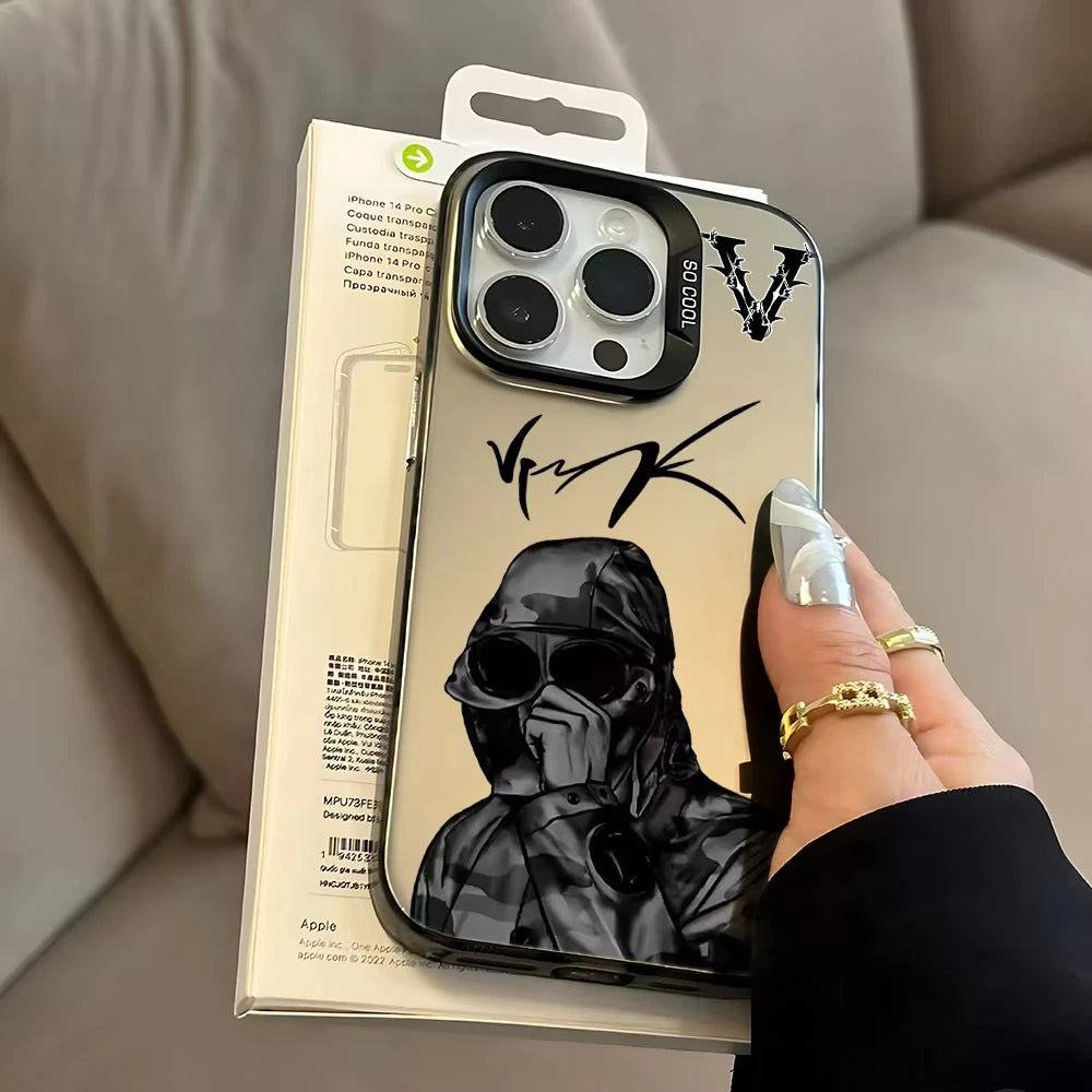 Fashion Luxury Phone Case For iPhone 17 Air 16e 16 Pro Max 15 14 Plus 13 12 Mini 11 Shockproof Silicone Hot V-Vrunks Back Cover