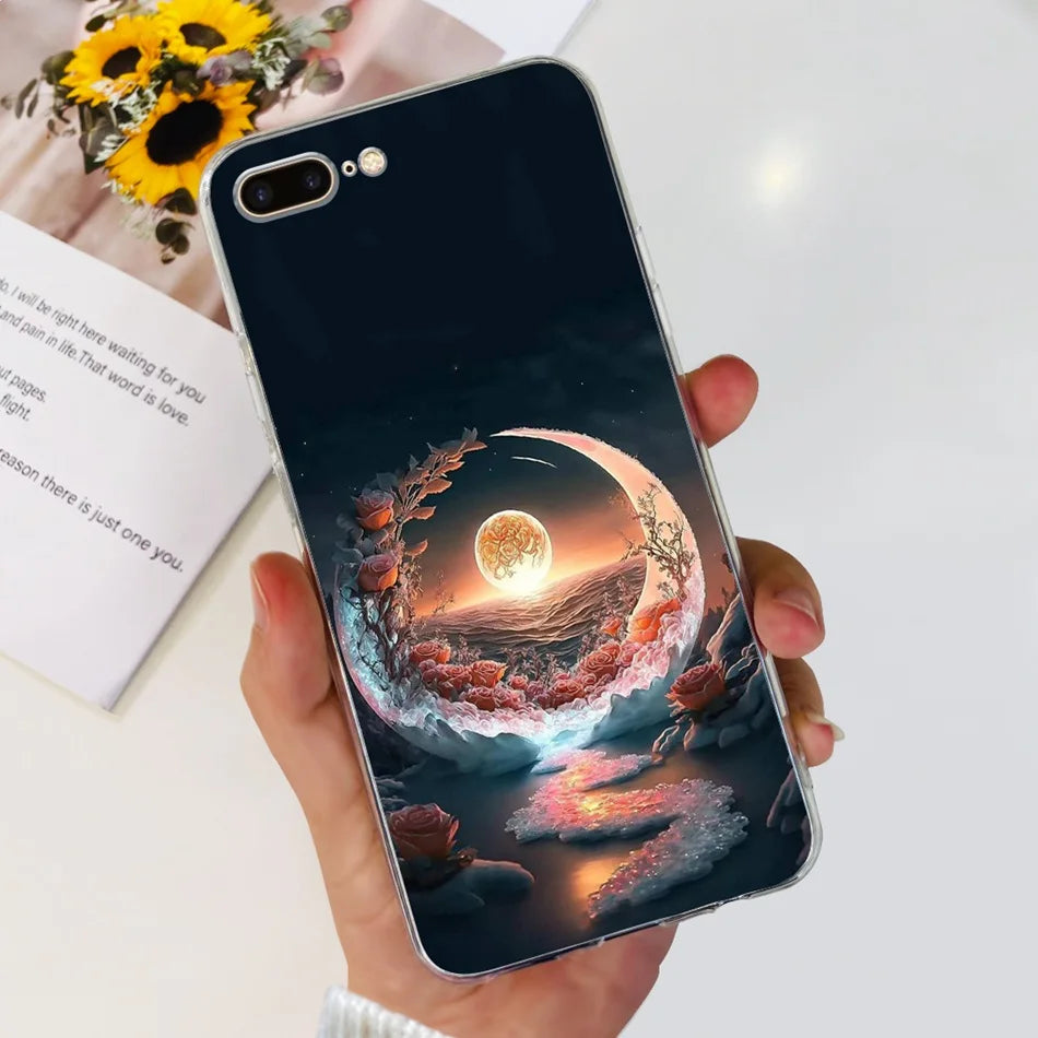 For iPhone 7 8 Plus Phone Case iPhone7 iPhone8 7Plus 8Plus SE 2020 2022 Fashion Cool Pattern Soft Silicone TPU Cases