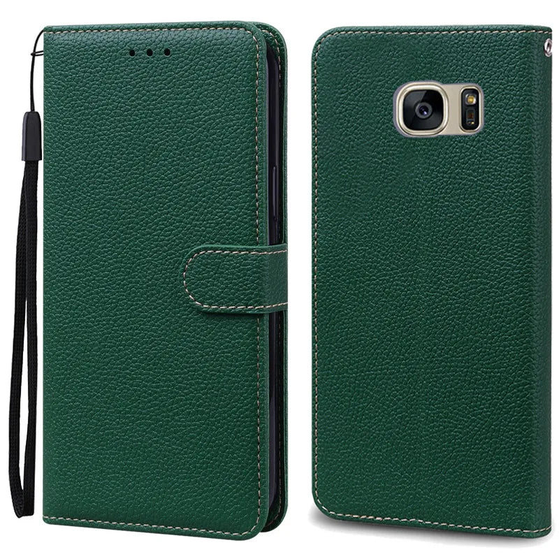 S7Edge Case For Samsung Galaxy S7 Case Leather Wallet On For Samsung S7 Edge Case Soft Flip Cover For Samsung S7 S 7 Edge Fundas