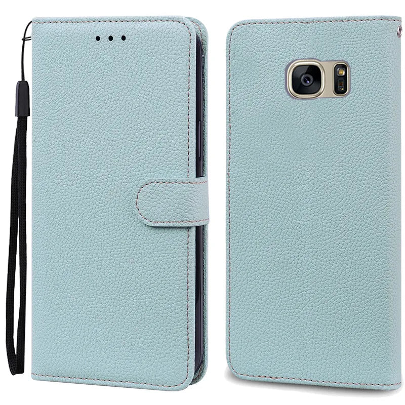 S7Edge Case For Samsung Galaxy S7 Case Leather Wallet On For Samsung S7 Edge Case Soft Flip Cover For Samsung S7 S 7 Edge Fundas