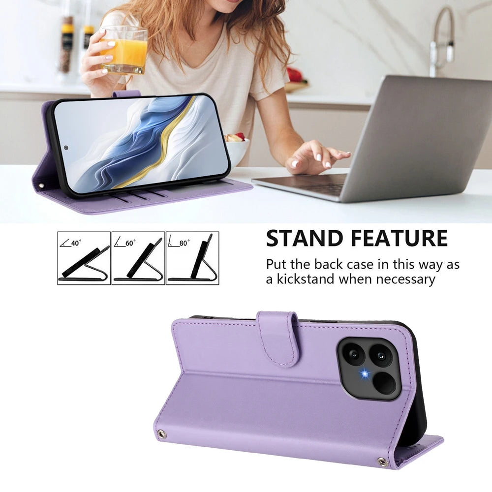 Fashion Wallet Card Slot Kickstand Phone Case on for Funda Coque Fairphone 6 5 Cases 3D Cute Cat Flip Cove