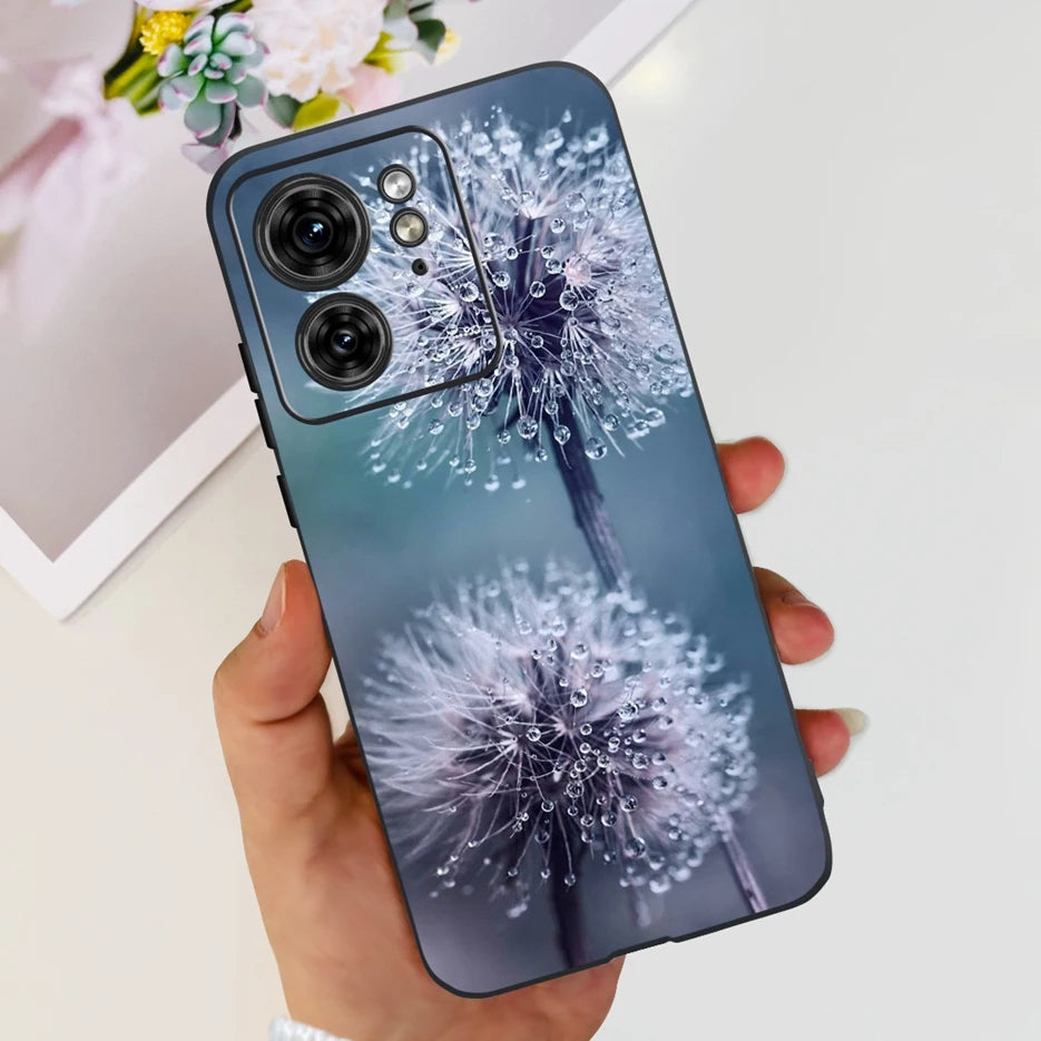 For Motorola Edge 40 Case XT2303-2 Colorful Flower Painted Back Cover 6.55'' Soft Fundas For Motorola Edge 40 Edge40 Phone Cases