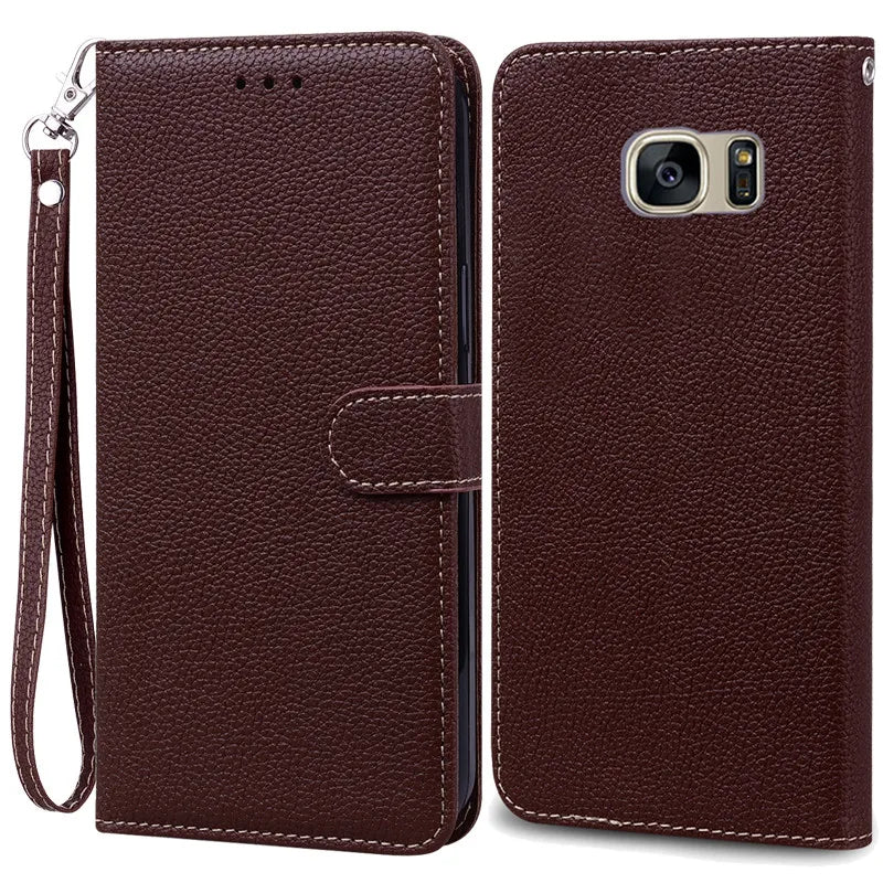S7Edge Case For Samsung Galaxy S7 Case Leather Wallet On For Samsung S7 Edge Case Soft Flip Cover For Samsung S7 S 7 Edge Fundas