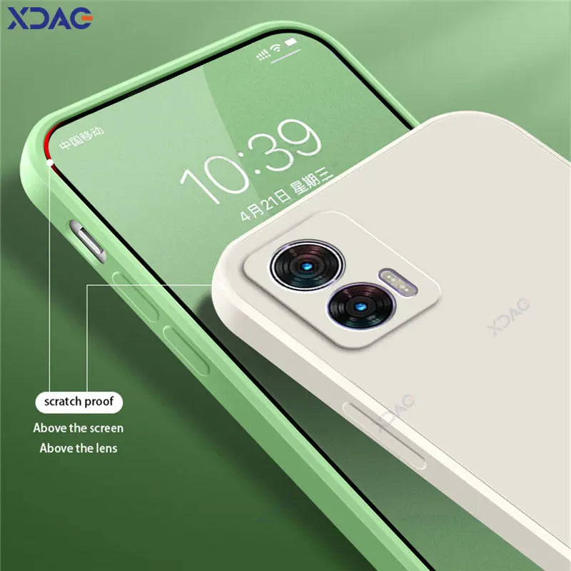 Luxury Cellphones Cases Covers for Motorola Moto Edge 30 Neo Lite 5G Edge30Neo Edge30Lite Soft Square Liquid Silicone Coque Bags