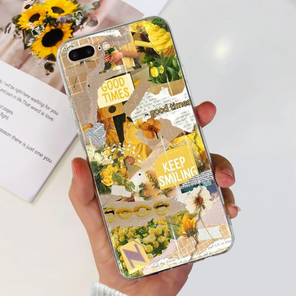 For iPhone 7 8 Plus Phone Case iPhone7 iPhone8 7Plus 8Plus SE 2020 2022 Fashion Cool Pattern Soft Silicone TPU Cases