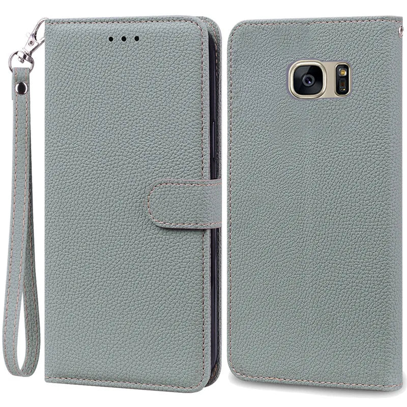 S7Edge Case For Samsung Galaxy S7 Case Leather Wallet On For Samsung S7 Edge Case Soft Flip Cover For Samsung S7 S 7 Edge Fundas