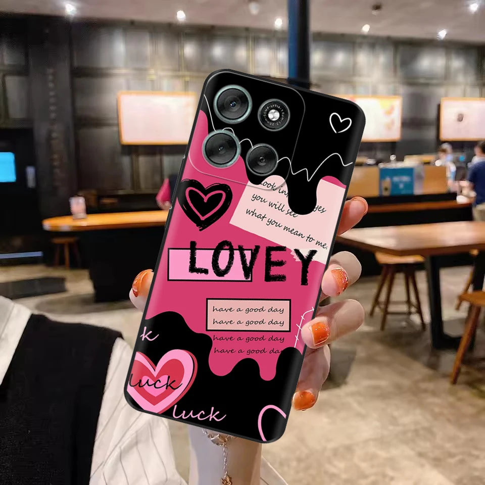 Phone Case For Motorola Moto G86 Case Soft Black Silicone Shockproof Back Cover For Moto G86 XT2527-2 G 86 Cases Covers Fundas