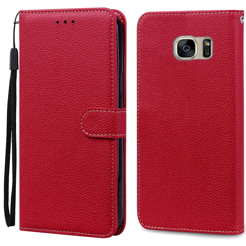 S7Edge Case For Samsung Galaxy S7 Case Leather Wallet On For Samsung S7 Edge Case Soft Flip Cover For Samsung S7 S 7 Edge Fundas