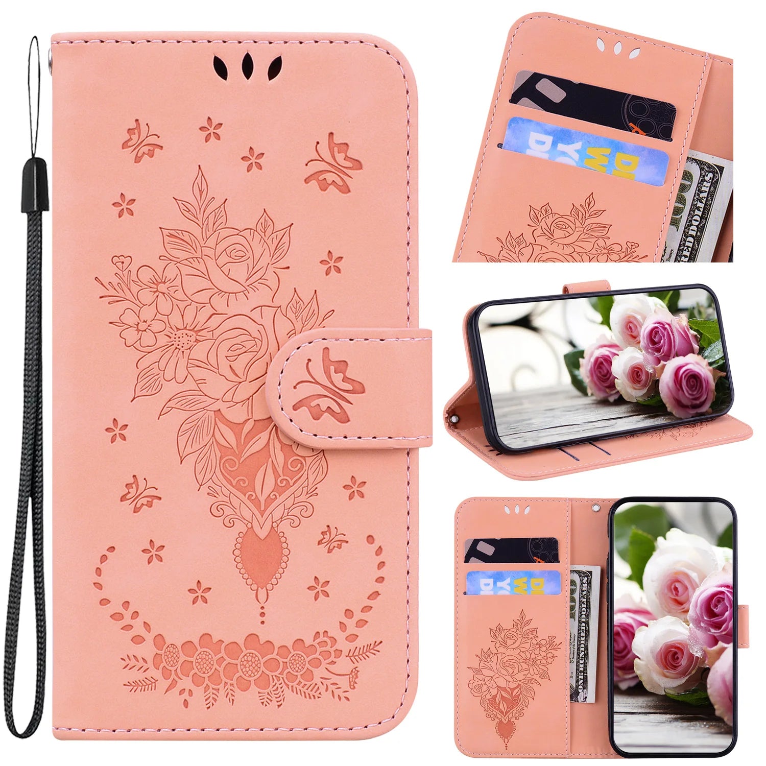 Cases for iPhone 16 Pro Max 15 14 13 12 11 8 7 Plus mini X XS XR SE 2020 2022 16e Case Cover coque Flip Wallet Phone Covers