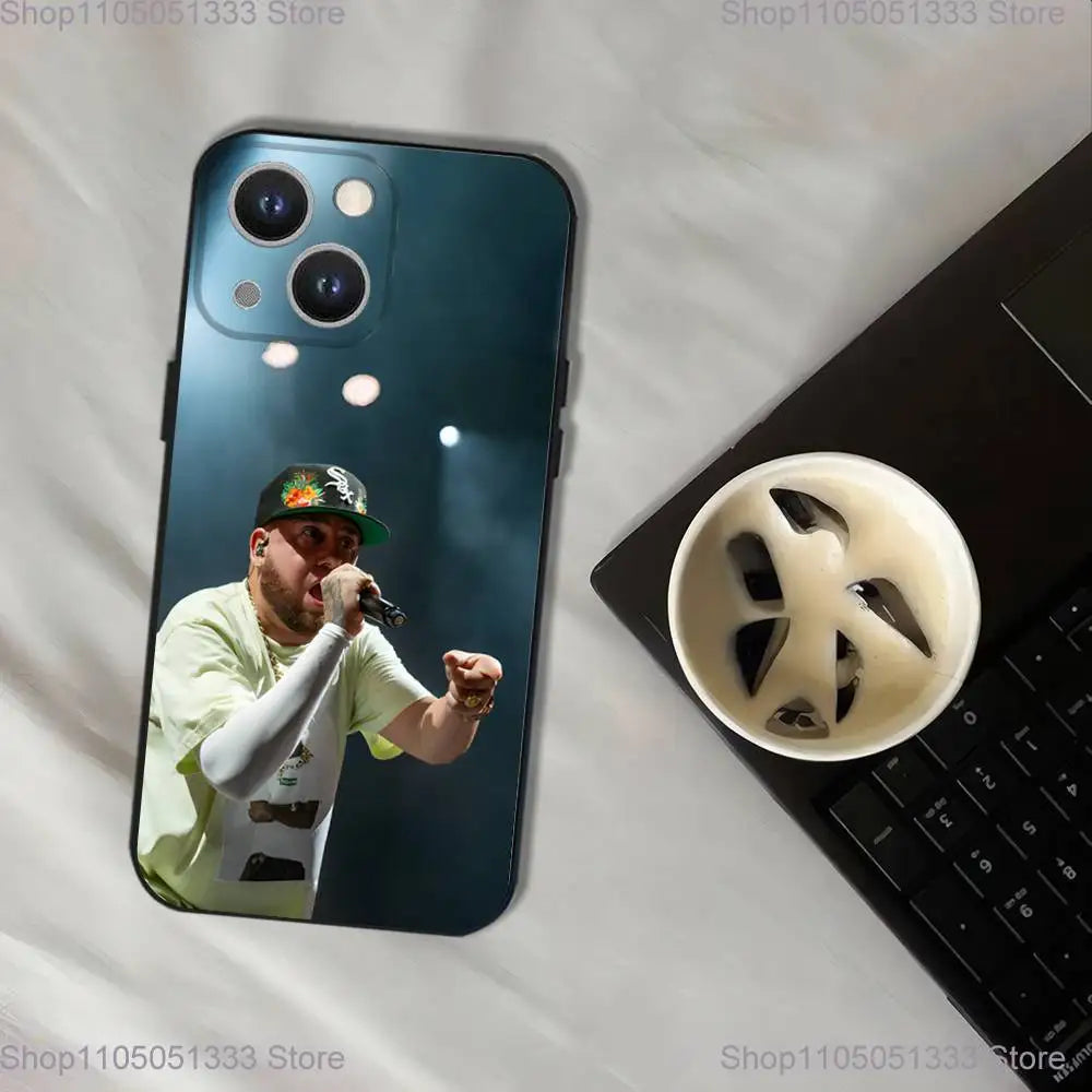 Rapper Maka Aura 2025 Tour Phone Case For iPhone 17,16,15,14,13,12,11,Pro,XS,Max,XR,Plus,E,SE4,Mini Black Soft Cover