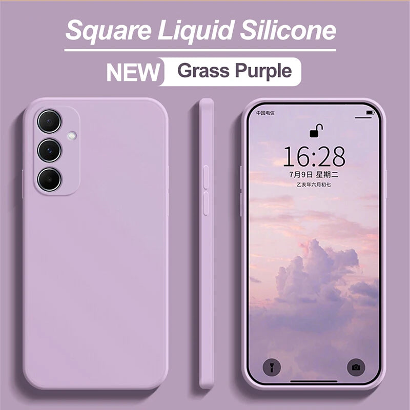 For Samsung A55 A15 A54 Case Soft Liquid Silicone Phone Cases For Samsung Galaxy A55 A15 A54 5G Shockproof Cover For Samsung A55