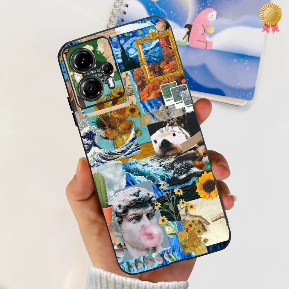 Hot For Motorola Moto G13 Case Fashion Cartoon Astronaut Soft TPU Silicone Back Cover Motorola MotoG23 G32 G42 6.5'' Phone Cases