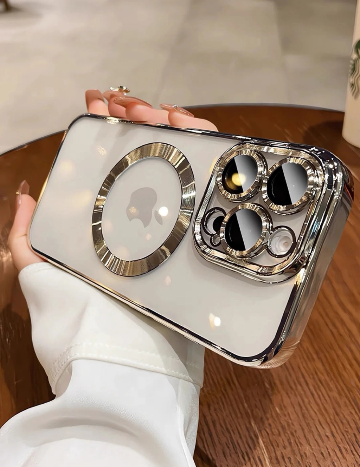 New Official Desert Gold Phone Case For iPhone 16 15 14 13 12 X 11 Pro Max Plus Clear Magsafe Magnetic Lens Protect Soft Cover