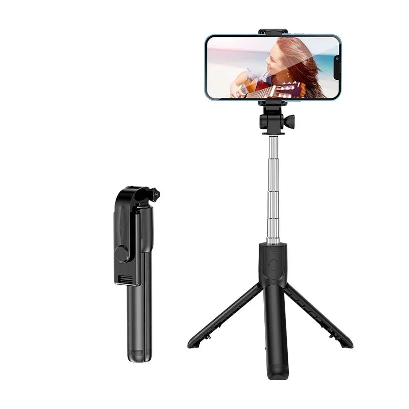 Bluetooth Remote Extendable Phone Tripod Wireless Selfie Stick Tripod Stand for iPhone 15 Samsung  Phone Tiktok Live Streaming