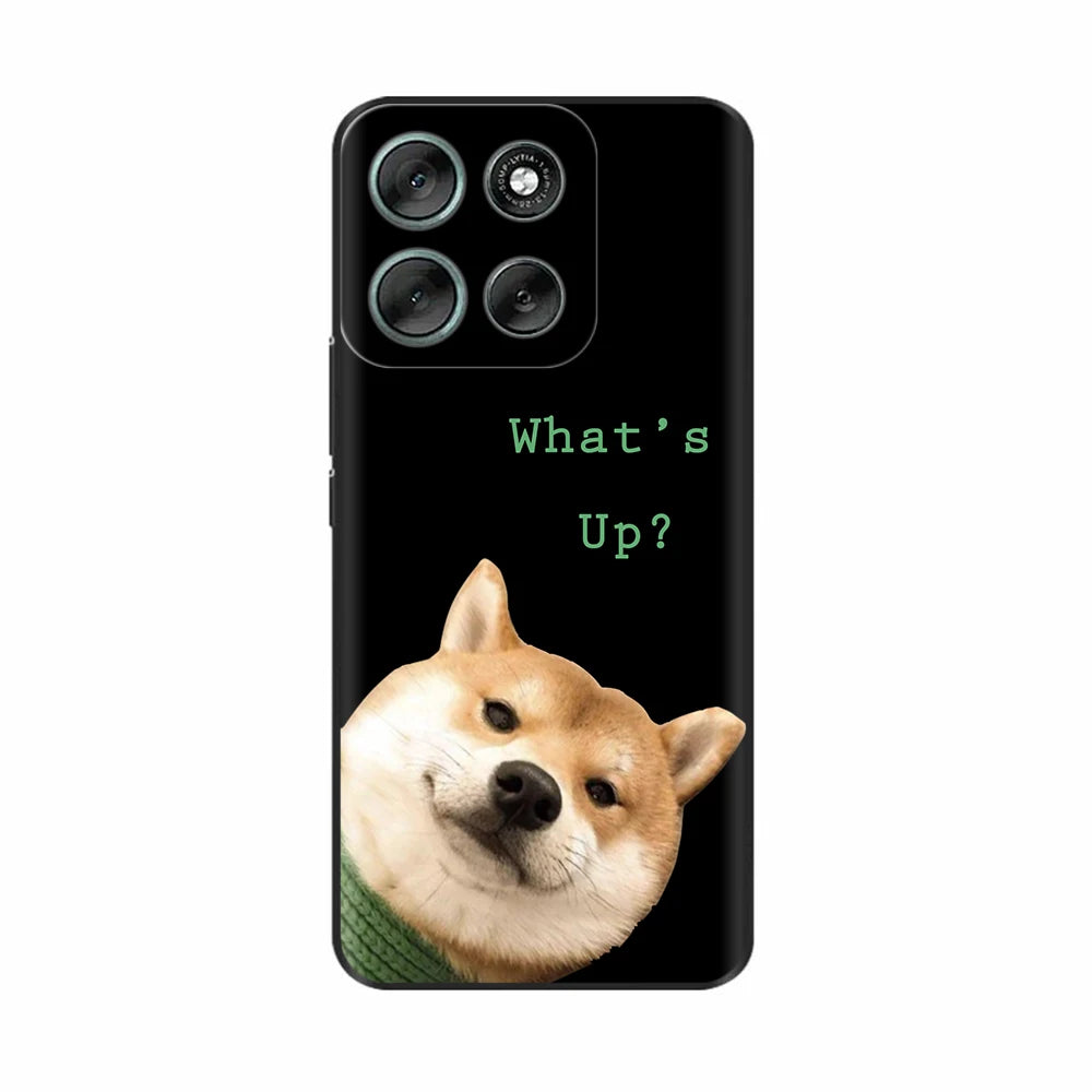 Phone Case For Motorola Moto G86 Case Soft Black Silicone Shockproof Back Cover For Moto G86 XT2527-2 G 86 Cases Covers Fundas