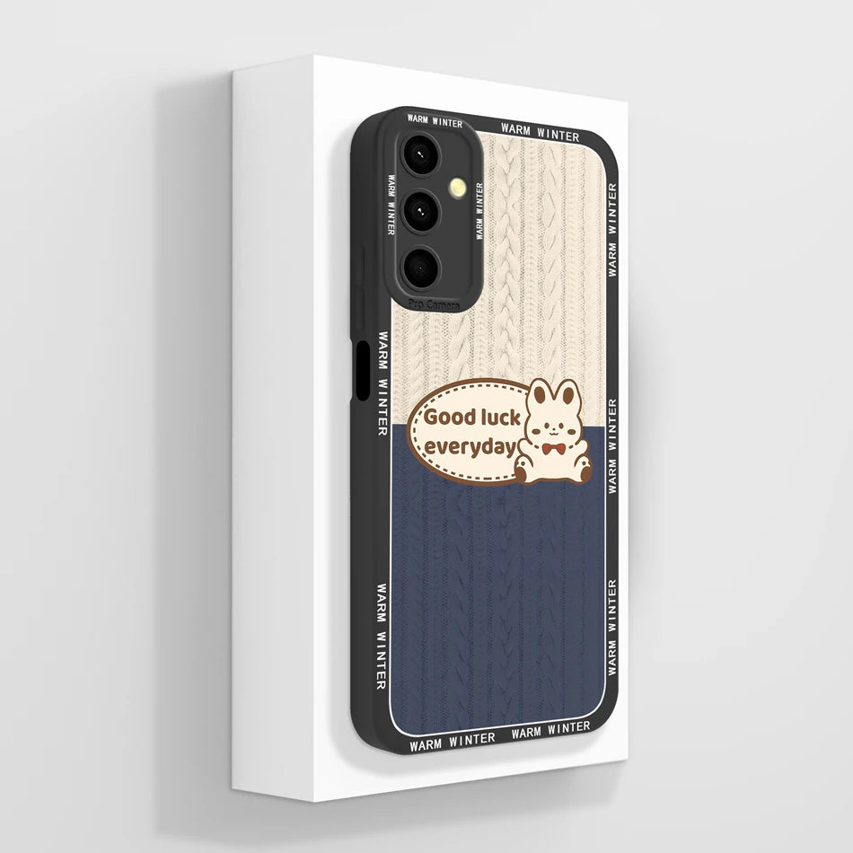 For Samsung Galaxy A24 Phone Case Cute Panda High Quality Liquid Silicone Anti Drop Soft Back Cover For Samsung A 24 Phone Shell