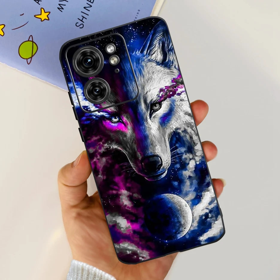 For Motorola Edge 40 Case XT2303-2 Colorful Flower Painted Back Cover 6.55'' Soft Fundas For Motorola Edge 40 Edge40 Phone Cases