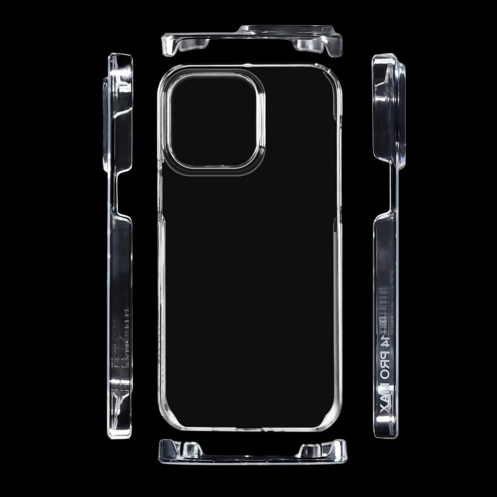 FONLYU 10pc Transparent Blank Phone Cases for 3D Sublimation Printing Covers for iPhone 17 16 15 14 13 12 11 X XS XR Pro Max