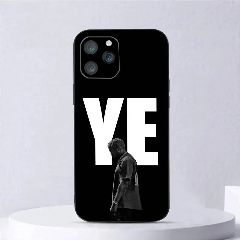 1pc Kanye West Ye Rapper Phone Case Silicone Soft For IPhone 17 Air 16 15 14 13 12 11 Plus Pro Max Plus