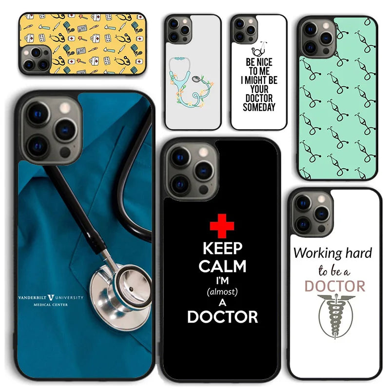 Medical Doctor Nurse Medicine Student Phone Case for iPhone 17 Air 16 15 14 12 13 PLUS 11 PRO MAX Back Cover
